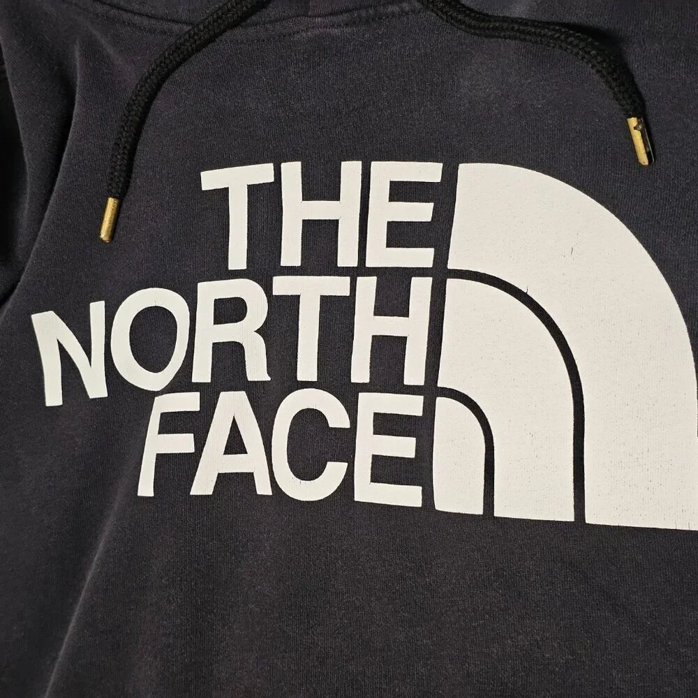 The North Face Mens Hoodie Size XL Black Distressed